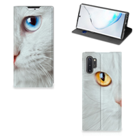 Samsung Galaxy Note 10 Plus Hoesje maken Witte Kat