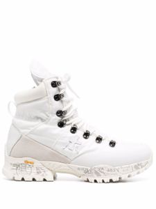 Premiata bottines MidTrecD à lacets - Blanc