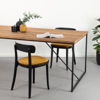 Sohome Eettafel Manilla Teakhout en staal