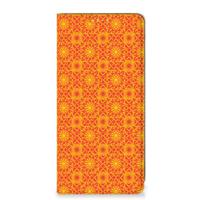 Samsung Galaxy A71 Hoesje met Magneet Batik Oranje