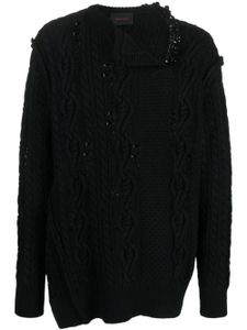 Simone Rocha pull à ornements - Noir