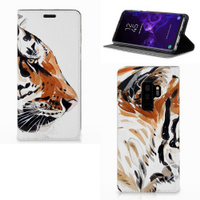 Bookcase Samsung Galaxy S9 Plus Watercolor Tiger