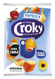 Croky chips Croky Chips Paprika 40 Gram 20 Zakken