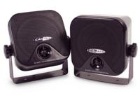 Caliber Car Speaker Car Speaker Ook voor de boot Opbouw coaxiale luidsprekers - Max. 80W - 40W RMS - Zwart - Set van 2