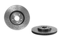 Remschijf BREMBO XTRA LINE BREMBO, Remschijftype: Geperforeerd / Geventileerd, u.a. für Volvo, Ford