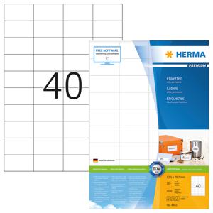 HERMA 4461 printeretiket Wit Zelfklevend printerlabel