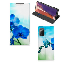 Samsung Galaxy Note20 Smart Cover Orchidee Blauw - Cadeau voor je Moeder - thumbnail