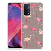 OPPO A93 5G TPU Hoesje Flamingo - thumbnail