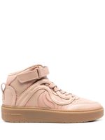 Stella McCartney baskets en cuir artificiel à patch logo - Rose