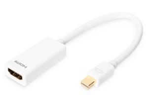 Digitus mini DP - HDMI, 0.15m 0,15 m Mini DisplayPort Wit