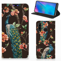 Huawei P30 Lite New Edition Hoesje maken Pauw met Bloemen