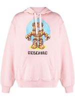 Moschino hoodie à logo - Rose - thumbnail