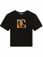 Dolce & Gabbana Kids t-shirt à logo imprimé - Noir