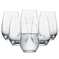 SCHOTT ZWIESEL Waterglas Viña (set van 6), veelzijdig inzetbare drinkbekers, vaatwasmachinebestendige Tritan-kristalglazen, Made in Germany (artikelnr. 117875)