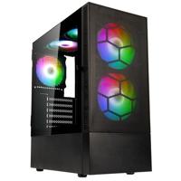 Kolink Kolink Observatory MX Mesh ARGB Midi Tower Case - Black Midi-tower PC-behuizing, Behuizing, Gaming-behuizing Zwart - thumbnail