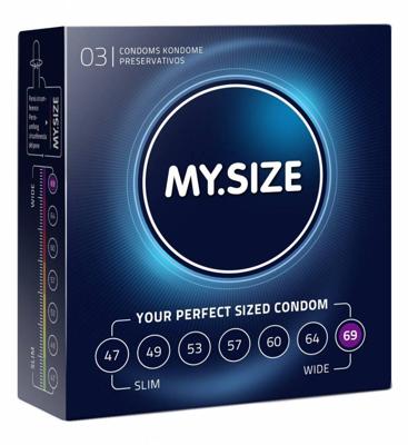 MySize PRO 69mm - Ruimere XXXL Condooms 3 stuks