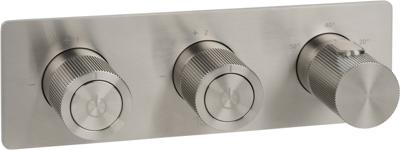 Ben Engraved Line Inbouwmengkraan Geborsteld Nikkel