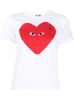 Comme Des Garçons Play t-shirt à logo coeur imprimé - Blanc