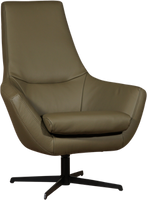 Olijfgroene leren moderne draaifauteuil Treat - Toledo Leer Olive (olijfgroen leer) - thumbnail