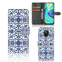 Xiaomi Redmi Note 9 Pro | Note 9S Hoesje Flower Blue - thumbnail