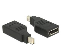 Delock 65626 Adapter mini DisplayPort 1.2 male > DisplayPort female 4K 90° gedraaid zwart