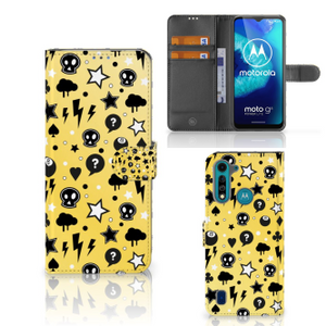 Telefoonhoesje met Naam Motorola G8 Power Lite Punk Geel