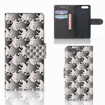 Huawei P10 Telefoonhoesje met Pasjes Salamander Grey Huawei P10 Telefoonhoesje met Pasjes Salamander Grey