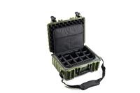 B&W International B&W Outdoor Transportkoffer, type 5000, bronsgroen, met fototas, waterdicht conform IP67-certificering, stofdicht, onbreekbaar en onverwoestbaar, Brons Groen, Typ 5000 - Innenmaß