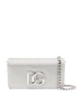 Dolce & Gabbana crystal-embellished clutch bag - Argent