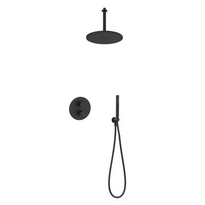 Salenzi Giro inbouw regendouche set type 8 mat zwart Salenzi Giro inbouw regendouche set type 8 mat zwart