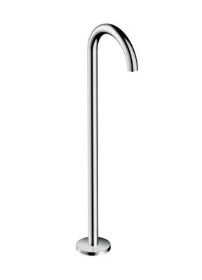 Axor Uno 3 afdekset baduitloop staand gebogen, chroom