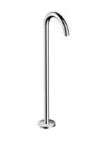 Axor Uno 3 afdekset baduitloop staand gebogen, chroom