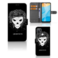 Telefoonhoesje met Naam OPPO A15 Skull Hair - thumbnail