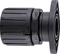 HellermannTyton 166-21202 HG28-SFL-PA66-BK slangschroefverbinding zwart recht 1 st.