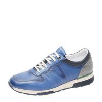Van Lier Positano leren sneakers blauw