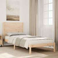 vidaXL Bedframe extra lang zonder matras massief hout 100x220 cm