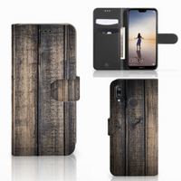 Huawei P20 Lite Book Style Case Steigerhout - thumbnail