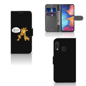 Samsung Galaxy A20e Leuk Hoesje Giraffe