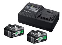 Hikoki UC18YSL3WFZ | Boosterpack B2 | Snellader UC18YSL3 en 2 accu&apos;s MV-B 36V 4,0Ah/18V 8,0Ah - UC18YSL3WFZ