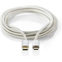 Kabel USB 2.0 | Type-C male - Micro-B male | 2,0 m | Aluminium