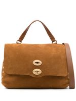 Zanellato Postina leather tote bag - Marron