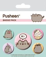 Pusheen Pin-Back Buttons 5-Pack Pusheen Says Hi - thumbnail