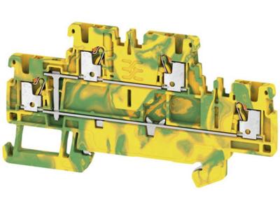 2-lagige randaardeklem Weidmüller A2T 1.5 PE 2469410000 Geel, Groen 50 stuk(s)