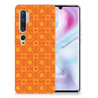 Xiaomi Mi Note 10 Pro TPU bumper Batik Oranje - thumbnail