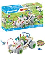 PLAYMOBIL Funstars 71633 Race professor, kart met pullback-motor, dynamische speelset voor spannende races, gedetailleerd speelgoed voor kinderen vanaf 4 jaar