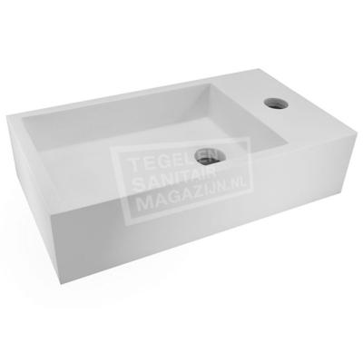Wiesbaden Solid Surface Fontein Rechts 40x22x10 cm Wiesbaden Solid Surface Fontein Rechts 40x22x10 cm