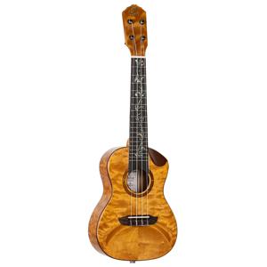 Ortega RUET-QMA Elite Series Concert Size Ukulele Quilted Maple elektrisch-akoestische concert ukelele met gigbag