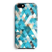 Gekleurde driehoekjes blauw: iPhone 8 Tough Case