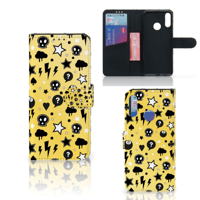 Telefoonhoesje met Naam Motorola Moto E6 Plus Punk Geel