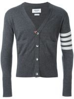 Thom Browne cardigan à manches rayées - Gris